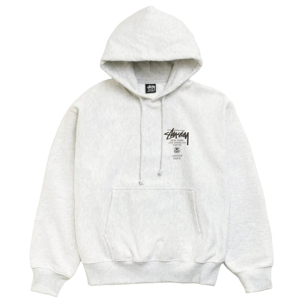 Stussy World Tour Hoodie Ash Heather