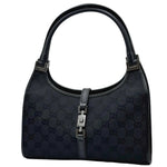 Load image into Gallery viewer, Gucci Monogram Bardot Shoulder Bag Black (Pre-owned) 7WYYM3H
