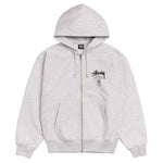 Load image into Gallery viewer, Stussy World Tour Zip Hoodie Ash Heather
