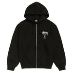 Load image into Gallery viewer, Stussy World Tour Zip Hoodie Black
