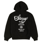 Load image into Gallery viewer, Stussy World Tour Zip Hoodie Black
