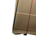 Load image into Gallery viewer, Burberry Check Boston Bag Travel Khaki Brown Canvas Leather (Pre-owned)
