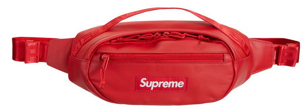 Supreme Leather Waist Bag Red – shoegamemanila