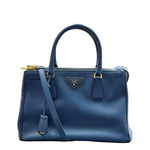 Load image into Gallery viewer, Prada Black Saffiano Lux Leather Double Zip Small Tote Bag (Pre-owned) WTYTRCG
