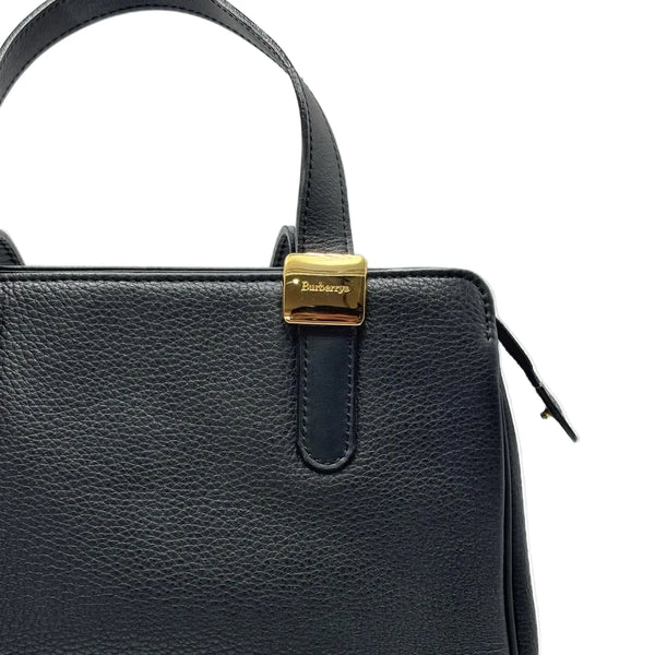 Burberry Small Banner Leather Handbag Black (Like new) BCV3YJR