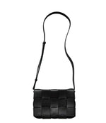 Load image into Gallery viewer, Bottega Veneta Black Leather Cassette  Bag (Like new) CX3KKM2
