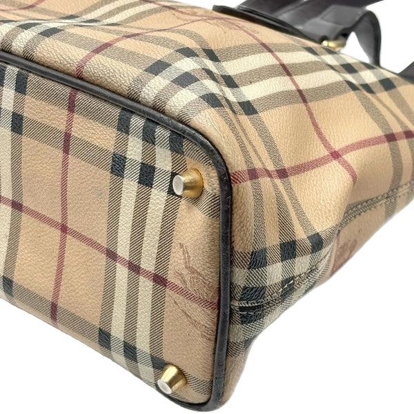 Burberry Haymarket Check Coated Canvas Medium Regent Tote Bag (Pre-owned)