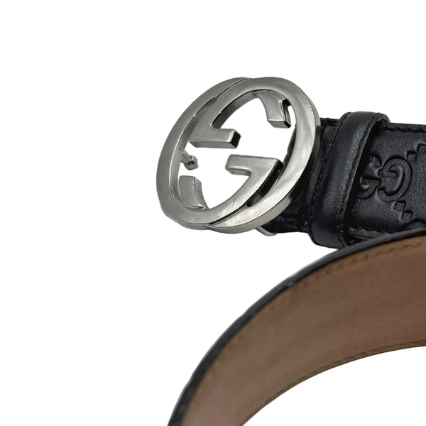 Gucci GG Supreme Belt with G Buckle Size 85.34 (Pre-owned)