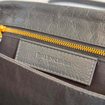 Load image into Gallery viewer, Balenciaga Lambskin Leather Giant Gold Envelope Clutch Bag (Pre-owned) 8HMT4TC
