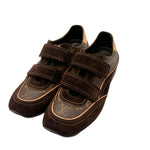Load image into Gallery viewer, Louis Vuitton Brown Monogram Canvas and Suede Trainer (Pre-owned)
