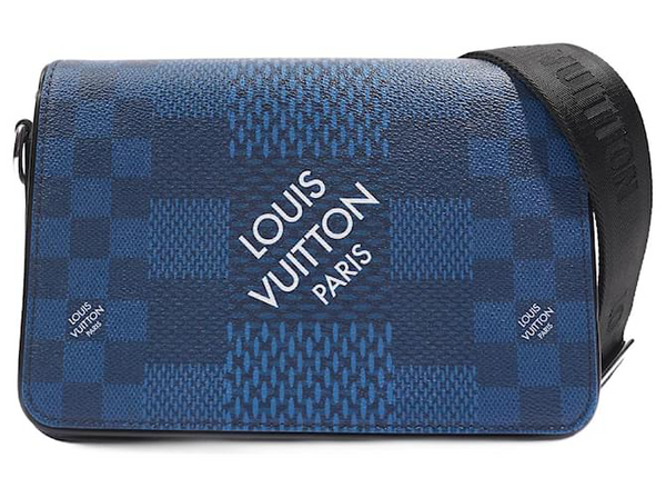 Louis Vuitton Studio Messenger Bag Damier Graphite 3D canvas Blue