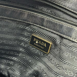 Load image into Gallery viewer, Prada Jacquard Bow-Embellished Nylon Reversible Handbag (Pre-owned) W74CB4R
