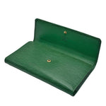 Load image into Gallery viewer, Louis Vuitton Sarah Wallet in Green Epi Leather (Like new)
