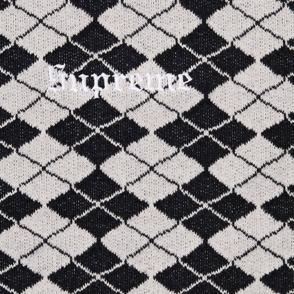 Supreme Diamond Jacquard S/S Top Black