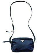 Load image into Gallery viewer, Prada Nylon Mini Camera Crossbody Bag Blue (Pre-owned) BTCQCJK
