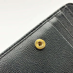Load image into Gallery viewer, Saint Laurent Black Quilted Leather Zip Around Compact Wallet (Pre-owned) K9C8624
