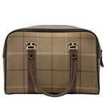 Load image into Gallery viewer, Burberry Vintage Beige/Brown Check Fabric Satchel (Pre-owned)
