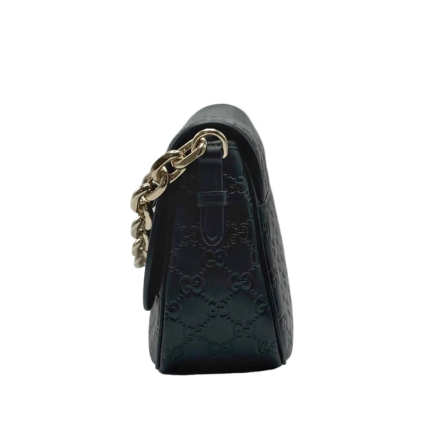 Gucci GG Calfskin Embossed Emblem Arabella Bag Black (26BV87QM)