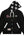 AAPE Men Zip Throughs AAPEUNVS moonface hooded jacket Black