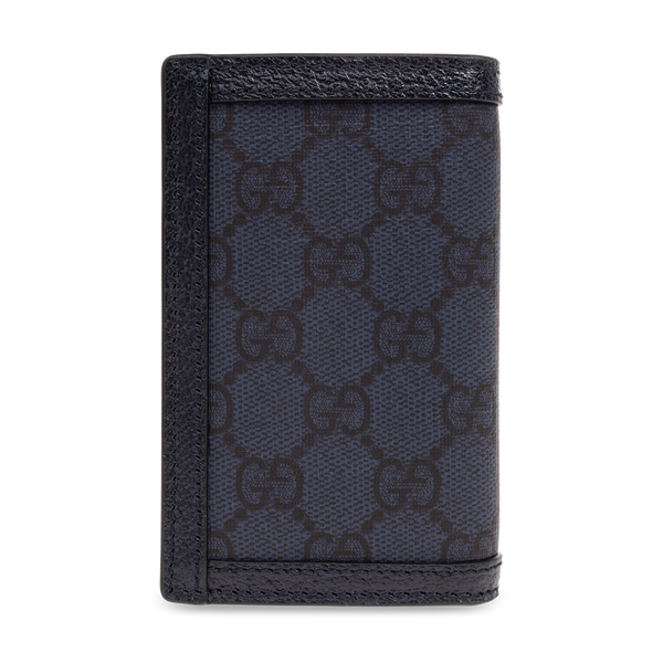 Gucci Navy Blue Folding Card Case (Brandnew)