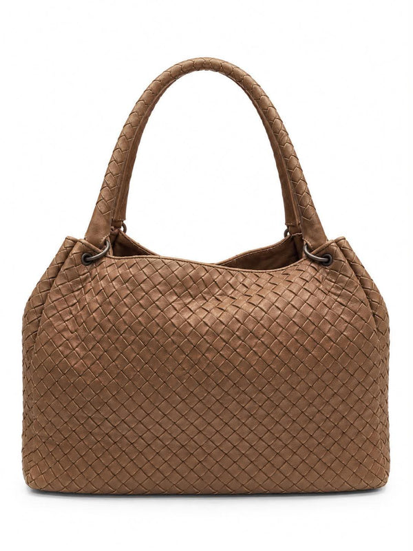 Bottega Veneta Nappa Intrecciato Parachute Bag Maple (Pre-owned) QV3D2TY