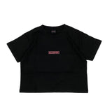 Load image into Gallery viewer, BLACKPINK Deadline Logo Crop Tee black
