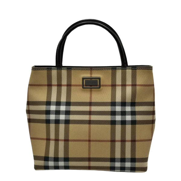 Burberry Nova Check Tote Bag Pvc Beige (Like new)