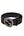 Gucci Black Leather and Web Canvas Interlocking G Buckle Belt (Pre-owned)