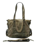 Load image into Gallery viewer, Max Mara Olive Green Leather Shoulder Bag (Pre-owned)
