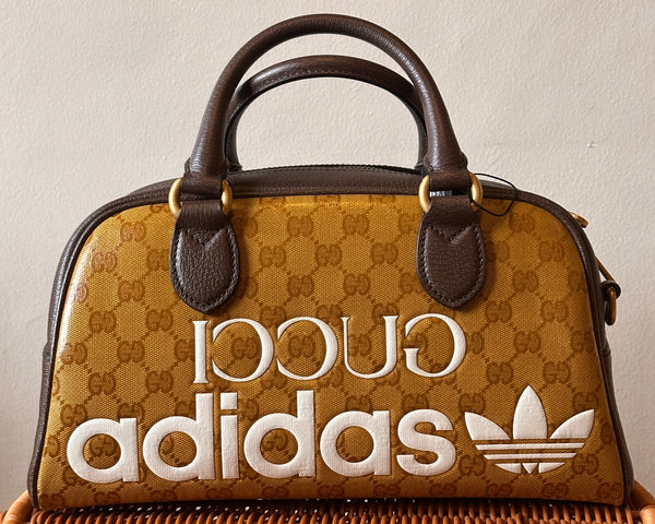 Gucci x adidas Medium Duffle Bag Beige/Brown