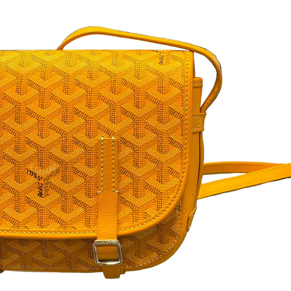 Goyard Goyardine Belvedere PM Shoulder Bag Yellow (Pre-Owned)