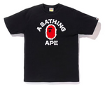 Load image into Gallery viewer, BAPE Brush College Tee Men's Black
