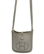 Load image into Gallery viewer, Hermès Mini Evelyne White Silver Hardware Shoulder Bag (Pre-owned) TBJQW6K

