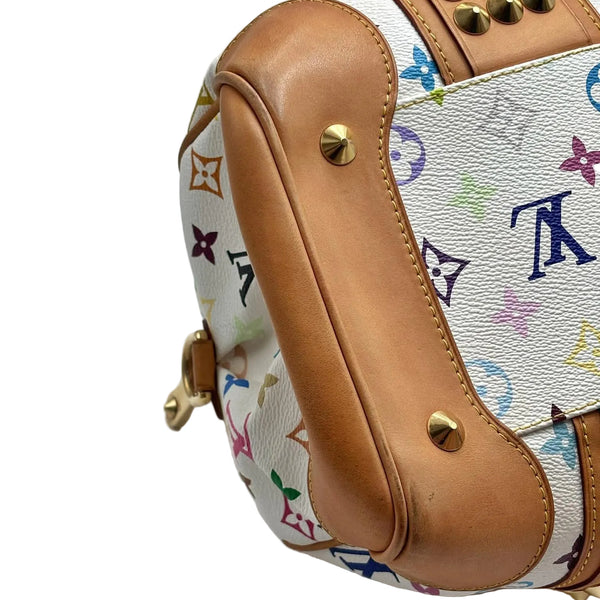 Louis Vuitton White Monogram "Murakami" Multicolore Courtney MM Bag (Pre-owned) CMVB4VW
