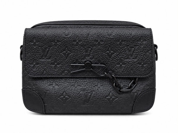 Louis Vuitton Taurillon Monogram Steamer Messenger Black (Like new) T9M24QH