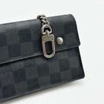 Load image into Gallery viewer, Louis Vuitton Damier Graphite Canvas Accordion Wallet (Like new) DTC8Y7Y
