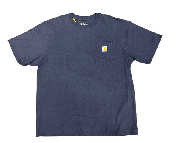 Carhartt Loose Fit Heavyweight Short-Sleeve Pocket T-shirt Navy
