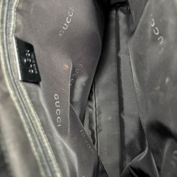 Gucci Black Nylon And Bamboo Work Tote Bag (Pre-owned) 9GC7QD9