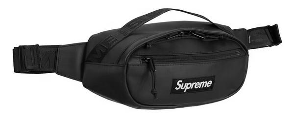 Supreme Leather Waist Bag Black – shoegamemanila