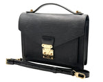 Load image into Gallery viewer, Louis Vuitton Monceau Epi Black Handbag (Pre-owned)
