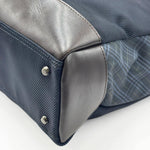 Load image into Gallery viewer, Burberry Black Label Business Bag Dark Brown/Navy Leather (Pre-owned)
