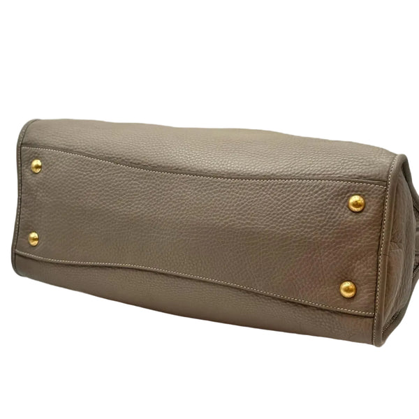 Prada Vitello Daino Shopping Satchel Pomice (Like new) XCRVCQB