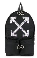 Load image into Gallery viewer, OFF-WHITE Airport Tape Diagonal Arrows Backpack Black/Purple
