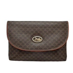 Load image into Gallery viewer, Celine Macadam Canvas Horse Carriage Bag PVC Leather Brown Gold Auth (Pre-owned)
