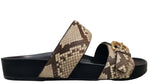 Load image into Gallery viewer, Louis Vuitton Bom Dia Slide Sandals Python
