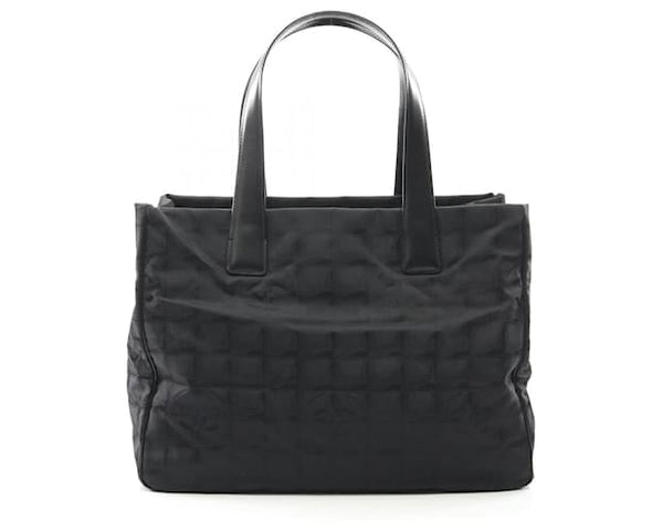 Chanel New Travel Line MM Tote Bag Black (Pre-owned)