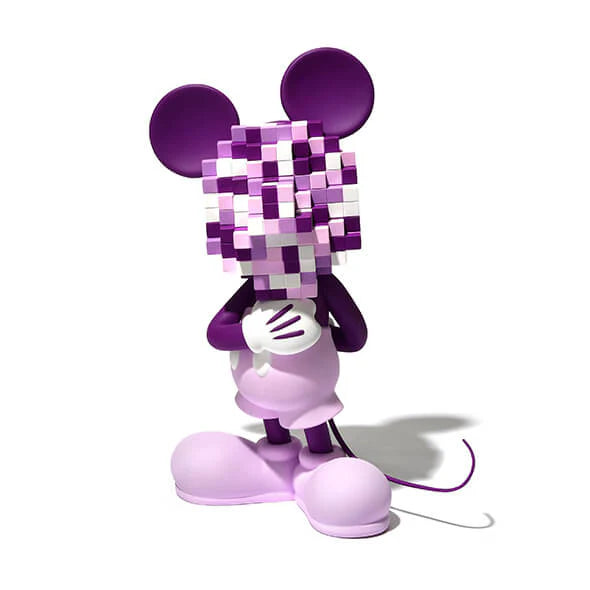 Mickey Mouse (mosaic art style) 40cm Tall (Purple)