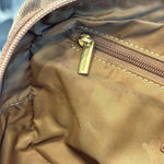 Load image into Gallery viewer, Burberry [B] Logo Canvas/Leather Clutch Bag With Gold Hardware (Pre-owned)

