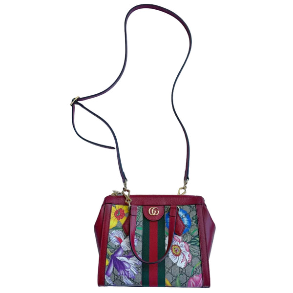 Gucci Ophidia Tote Bag GG Flora Small Red (Like new) 7BTMHWX