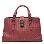 Load image into Gallery viewer, Bottega Veneta Nappa Intrecciato Medium Roma Tote Red (Pre-owned) G7W893K
